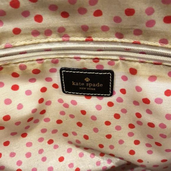 KATE SPADE Black Leather Satchel Top Zipper Bag with Front Zipper Pocket - Picture 9 of 16